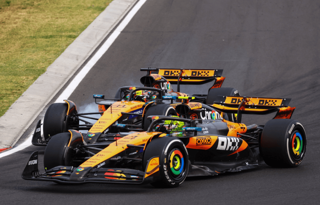 包含迈凯伦碾压雷诺车队，勒克莱尔统治全场的词条